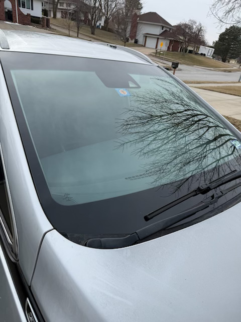 A windshield being replaced and calibrated in Omaha